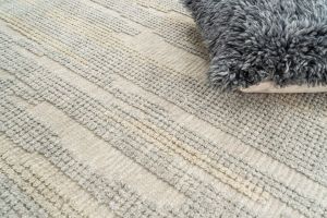 Grey Olive Hand Woven Wool Rugs