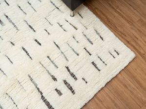 Ivory Brown Hand Knotted Rugs