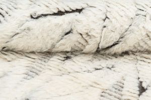 Ivory Dark Brown Hand Knotted Rugs