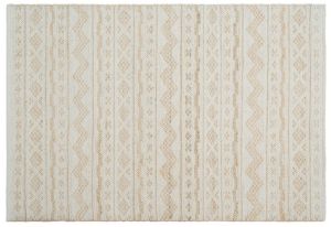 Ivory Gold Jute Wool Rug