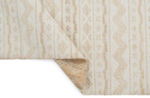Ivory Gold Jute Wool Rug
