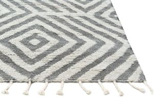Ivory Grey Hand Knotted Rugs