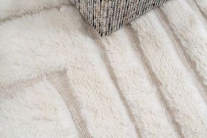 Ivory Handmade Shaggy Rugs