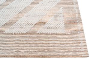 Ivory Natural Jute Wool Rug