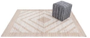 Ivory Natural Jute Wool Rug
