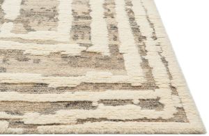 Ivory Taupe Hand Knotted Rugs