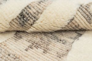 Ivory Taupe Hand Knotted Rugs