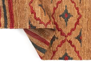 Natural Red Handwoven Jute Rugs