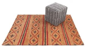 Natural Red Handwoven Jute Rugs