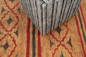 Natural Red Handwoven Jute Rugs