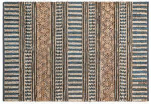 Navy Blue Hand Woven Natural Jute Rugs
