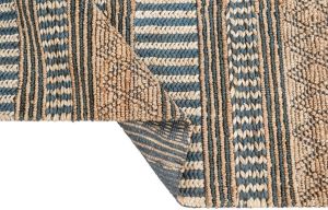 Navy Blue Hand Woven Natural Jute Rugs