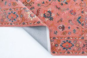 Pink Floral Pattern Hand Tufted Rugs