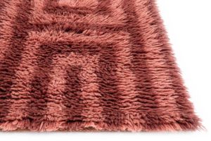 Rust Blush Handmade Shaggy Rugs