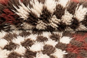 Rust Brown Handmade Shaggy Rugs