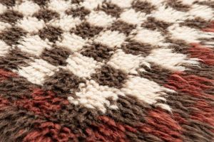 Rust Brown Handmade Shaggy Rugs