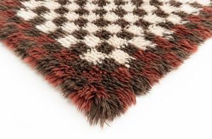 Rust Brown Handmade Shaggy Rugs