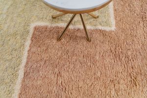 Rust Gold Handmade Shaggy Rugs
