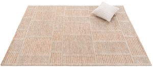 Rust Grey Hand Woven Wool Rugs