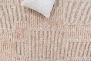 Rust Grey Hand Woven Wool Rugs