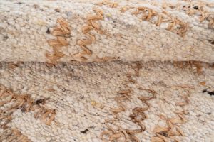 Rustic Brown Jute Wool Rug