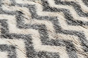 Wave Pattern Ivory Hand Knotted Rugs