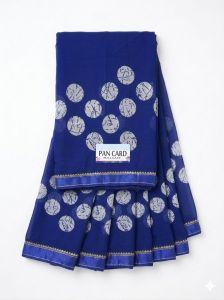 Blue Georgette Saree