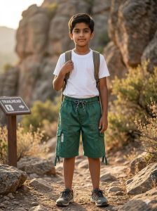 Boys Green Shorts