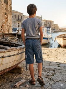 Boys Grey Shorts