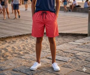 Boys Red Shorts