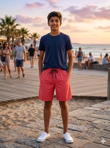Boys Red Shorts