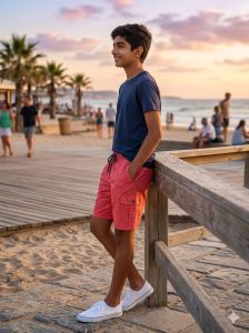 Boys Red Shorts