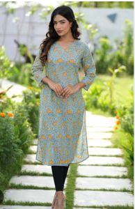 Cotton Rayon Kurtis