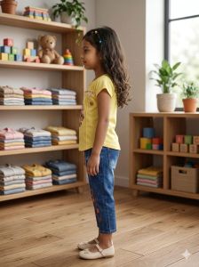 Girls Yellow Top & Jeans Set
