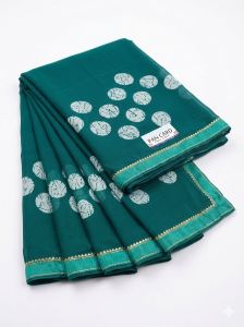 Green Georgette Saree
