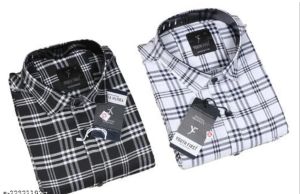 Mens Checked Cotton Flannel Shirts