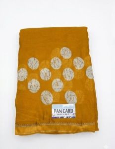 Yellow Georgette Saree