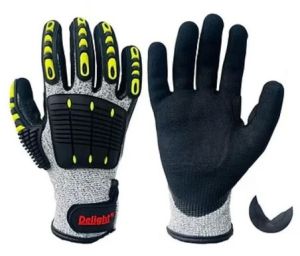 PU Coated Anti Impact Gloves