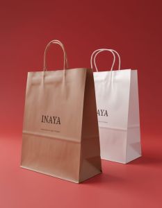 Bleach Kraft Printed Paper Bag