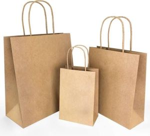 Brown Kraft Paper Shopping Bags