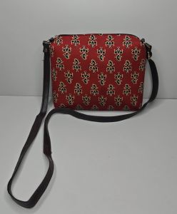 Ladies Hand Block Printed Designer Sling Bag