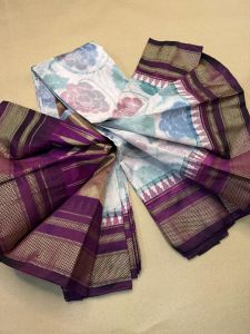 Ladies Mercerised Cotton Ilkal Handloom Saree
