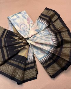 Ladies Mercerised Cotton Ilkal Handloom Saree