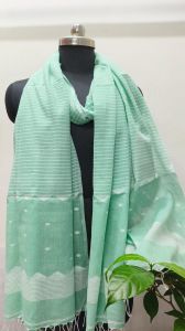 Ladies Pure Cotton Needle Jamdani Handwoven Dupatta