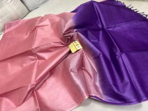 Ladies Pure Desi Tussar Double Dye Silk Saree