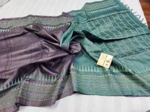 Ladies Pure Desi Tussar Embroidery Silk Saree