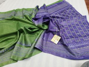 Ladies Pure Desi Tussar Embroidery Silk Saree