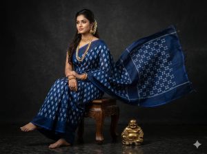Ladies Pure Ikat Silk Designer Saree