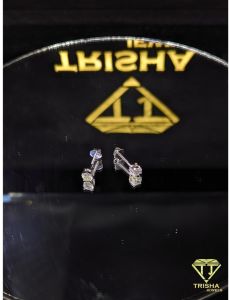 VVS Moissanite Diamond 925 Sterling Silver Stud Earrings