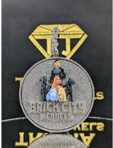 925 Sterling Silver Brick City Kennels Iced Out VVS Moissanite Diamond Pendant